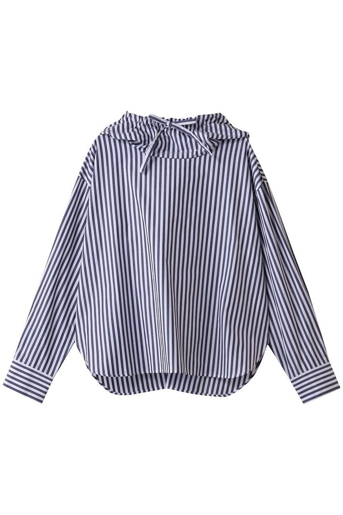 【ミズイロ インド/mizuiro ind】のstripe hooded shirt シャツ インテリア・キッズ・メンズ・レディースファッション・服の通販 founy(ファニー) https://founy.com/ ファッション Fashion レディースファッション Fashion for Women トップス・カットソー Cut & Sew Tops シャツ・ブラウス・オフィスカジュアル Elegant Blouses & Button-Ups 2025年 2025 2025-2026秋冬・A/W Autumn/Winter 2025–26 AW25–26 シンプル Simple, Minimal ストライプ Stripe, Striped Pattern スラックス Slacks, Dress Pants スリット Slit, Slit Detail スリーブ Sleeve, Long Sleeve / Short Sleeve デニム Denim, Jeans Material ロング Long, Long-Length A/W・秋冬 Autumn/Winter |ID: prp329100004628584 ipo3291000000033274772
