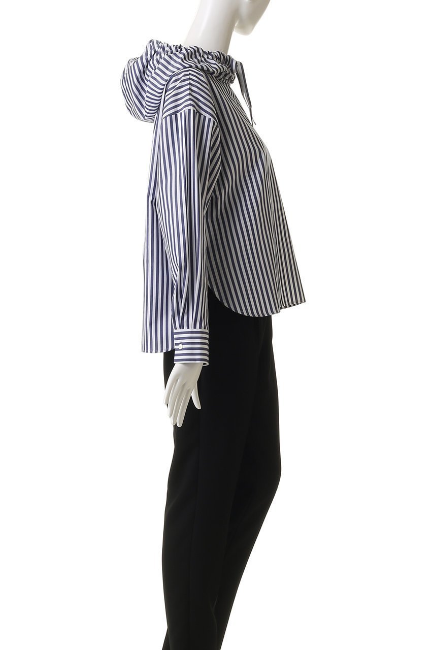 【ミズイロ インド/mizuiro ind】のstripe hooded shirt シャツ 人気、トレンドファッション・服の通販 founy(ファニー) 　ファッション　Fashion　レディースファッション　Fashion for Women　トップス・カットソー　Cut & Sew Tops　シャツ・ブラウス・オフィスカジュアル　Elegant Blouses & Button-Ups　2025年　2025　2025-2026秋冬・A/W　Autumn/Winter 2025–26 AW25–26　シンプル　Simple, Minimal　ストライプ　Stripe, Striped Pattern　スラックス　Slacks, Dress Pants　スリット　Slit, Slit Detail　スリーブ　Sleeve, Long Sleeve / Short Sleeve　デニム　Denim, Jeans Material　ロング　Long, Long-Length　A/W・秋冬　Autumn/Winter　other-3|ID: prp329100004628584 ipo3291000000033274776