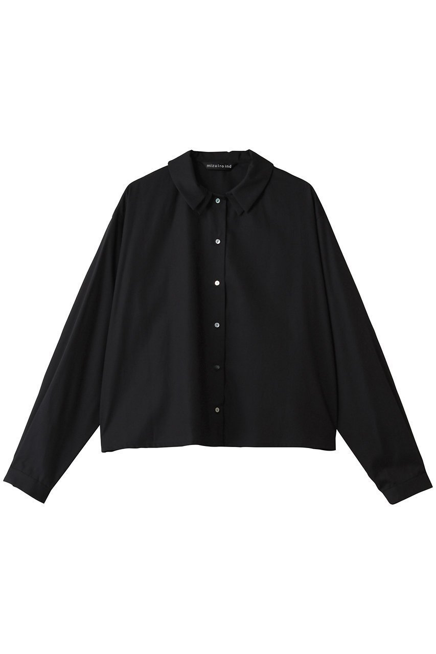 【ミズイロ インド/mizuiro ind】のdouble collars shirt シャツ インテリア・キッズ・メンズ・レディースファッション・服の通販 founy(ファニー) 　ファッション　Fashion　レディースファッション　Fashion for Women　トップス・カットソー　Cut & Sew Tops　シャツ・ブラウス・オフィスカジュアル　Elegant Blouses & Button-Ups　2025年　2025　2025-2026秋冬・A/W　Autumn/Winter 2025–26 AW25–26　スリーブ　Sleeve, Long Sleeve / Short Sleeve　ダブル　Double, Double-Breasted　バランス　Balance, Style Balance　パーティ　Party, Party Style　マニッシュ　Mannish, Boyish　ロング　Long, Long-Length　A/W・秋冬　Autumn/Winter　black|ID: prp329100004628585 ipo3291000000033274784