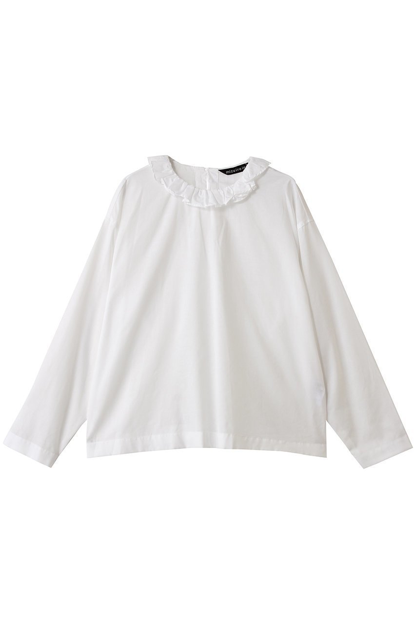 【ミズイロ インド/mizuiro ind】のfrill collar P/O shirt シャツ インテリア・キッズ・メンズ・レディースファッション・服の通販 founy(ファニー) 　ファッション　Fashion　レディースファッション　Fashion for Women　トップス・カットソー　Cut & Sew Tops　シャツ・ブラウス・オフィスカジュアル　Elegant Blouses & Button-Ups　2025年　2025　2025-2026秋冬・A/W　Autumn/Winter 2025–26 AW25–26　おすすめ　Recommended / Our Picks　スリーブ　Sleeve, Long Sleeve / Short Sleeve　バランス　Balance, Style Balance　フェミニン　Feminine, Girly　フリル　Frill, Ruffle　フレア　Flare, Flared　ロング　Long, Long-Length　ワイド　Wide, Wide Fit　A/W・秋冬　Autumn/Winter　off white|ID: prp329100004628586 ipo3291000000033274790