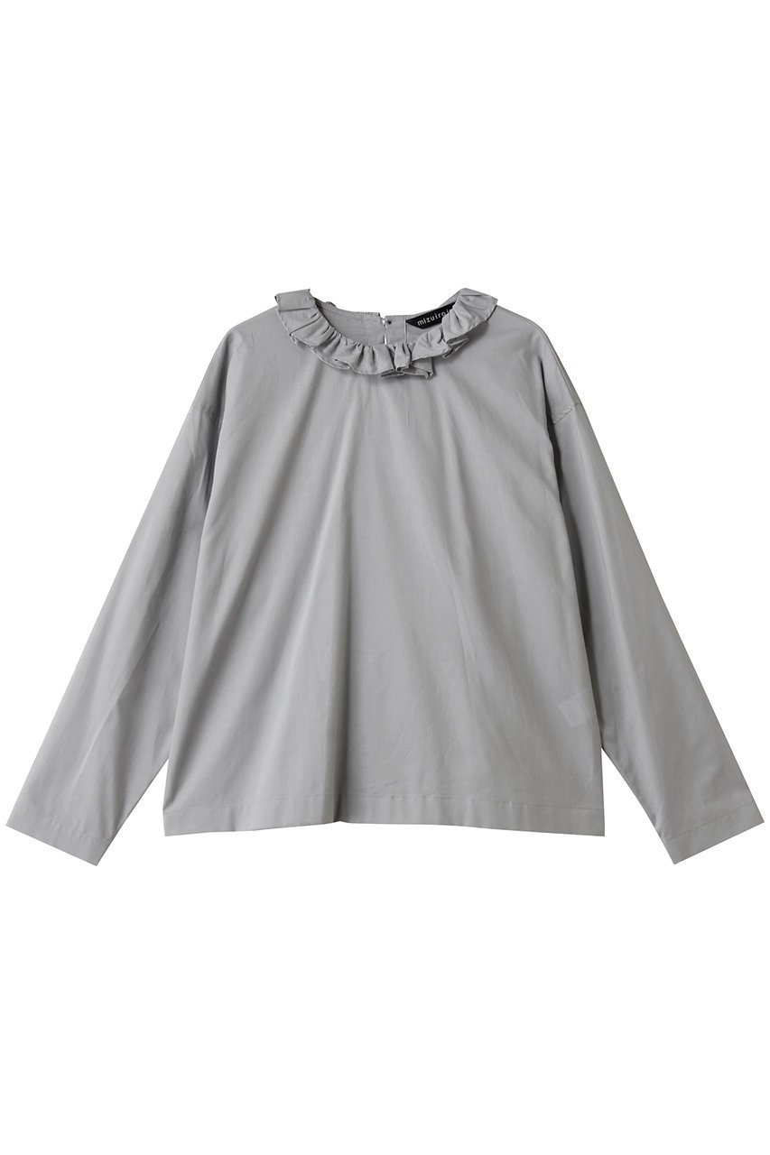 【ミズイロ インド/mizuiro ind】のfrill collar P/O shirt シャツ インテリア・キッズ・メンズ・レディースファッション・服の通販 founy(ファニー) 　ファッション　Fashion　レディースファッション　Fashion for Women　トップス・カットソー　Cut & Sew Tops　シャツ・ブラウス・オフィスカジュアル　Elegant Blouses & Button-Ups　2025年　2025　2025-2026秋冬・A/W　Autumn/Winter 2025–26 AW25–26　おすすめ　Recommended / Our Picks　スリーブ　Sleeve, Long Sleeve / Short Sleeve　バランス　Balance, Style Balance　フェミニン　Feminine, Girly　フリル　Frill, Ruffle　フレア　Flare, Flared　ロング　Long, Long-Length　ワイド　Wide, Wide Fit　A/W・秋冬　Autumn/Winter　l.gray|ID: prp329100004628586 ipo3291000000033274791