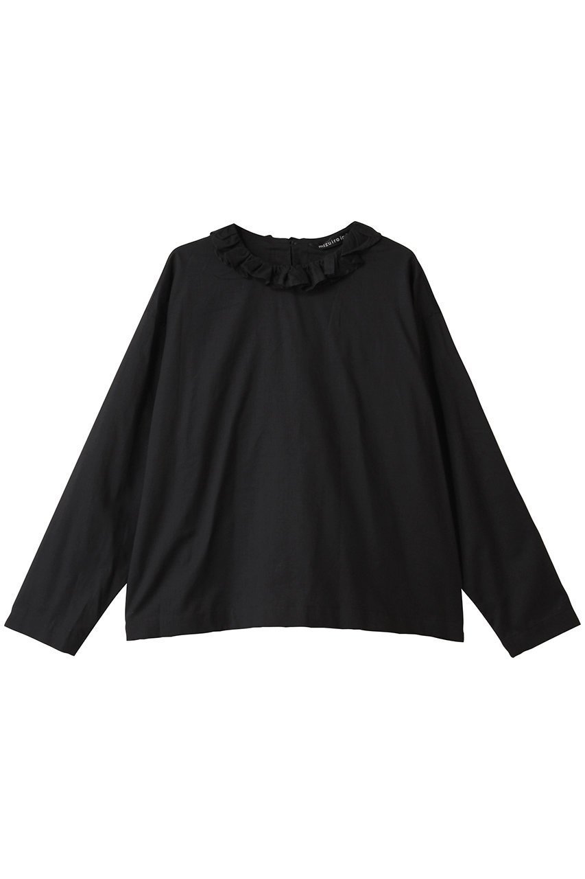 【ミズイロ インド/mizuiro ind】のfrill collar P/O shirt シャツ インテリア・キッズ・メンズ・レディースファッション・服の通販 founy(ファニー) 　ファッション　Fashion　レディースファッション　Fashion for Women　トップス・カットソー　Cut & Sew Tops　シャツ・ブラウス・オフィスカジュアル　Elegant Blouses & Button-Ups　2025年　2025　2025-2026秋冬・A/W　Autumn/Winter 2025–26 AW25–26　おすすめ　Recommended / Our Picks　スリーブ　Sleeve, Long Sleeve / Short Sleeve　バランス　Balance, Style Balance　フェミニン　Feminine, Girly　フリル　Frill, Ruffle　フレア　Flare, Flared　ロング　Long, Long-Length　ワイド　Wide, Wide Fit　A/W・秋冬　Autumn/Winter　black|ID: prp329100004628586 ipo3291000000033274792