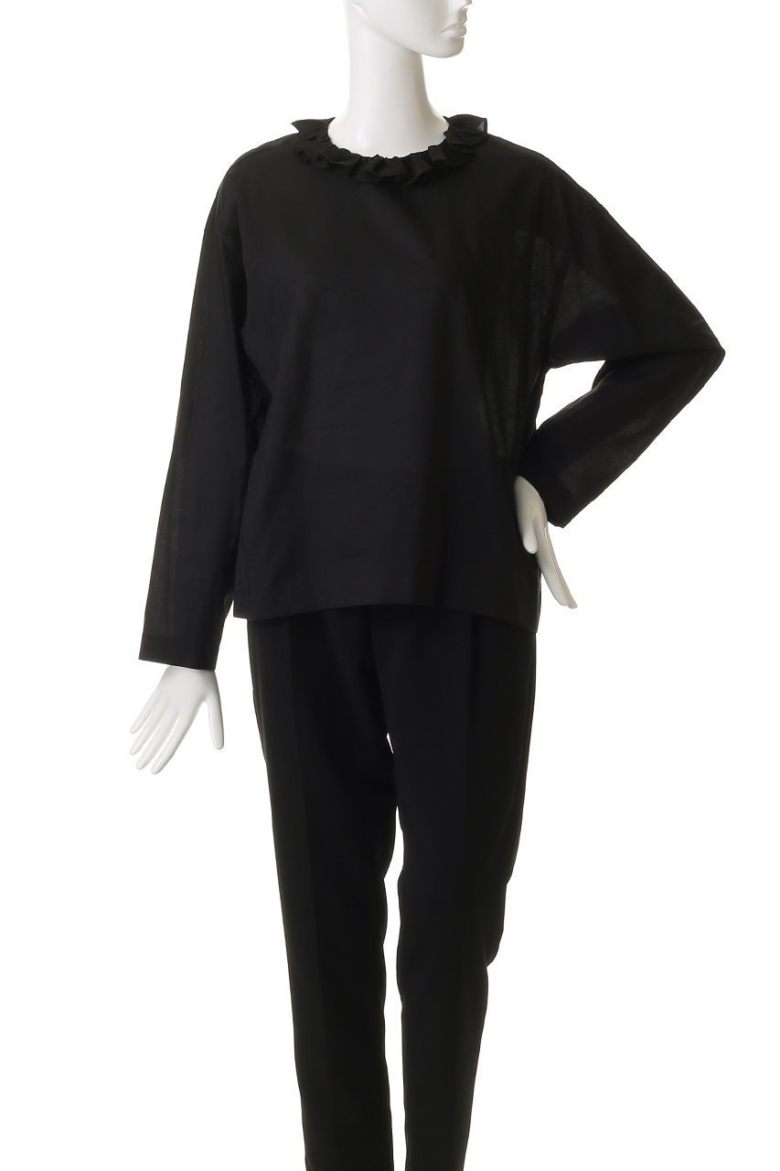 【ミズイロ インド/mizuiro ind】のfrill collar P/O shirt シャツ 人気、トレンドファッション・服の通販 founy(ファニー) 　ファッション　Fashion　レディースファッション　Fashion for Women　トップス・カットソー　Cut & Sew Tops　シャツ・ブラウス・オフィスカジュアル　Elegant Blouses & Button-Ups　2025年　2025　2025-2026秋冬・A/W　Autumn/Winter 2025–26 AW25–26　おすすめ　Recommended / Our Picks　スリーブ　Sleeve, Long Sleeve / Short Sleeve　バランス　Balance, Style Balance　フェミニン　Feminine, Girly　フリル　Frill, Ruffle　フレア　Flare, Flared　ロング　Long, Long-Length　ワイド　Wide, Wide Fit　A/W・秋冬　Autumn/Winter　other-2|ID: prp329100004628586 ipo3291000000033274793