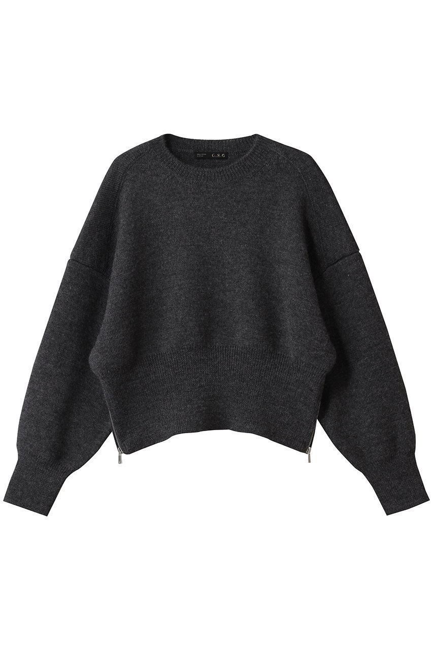 【カレンソロジー/Curensology】の〈C.S.G〉ウールジップニットプルオーバー インテリア・キッズ・メンズ・レディースファッション・服の通販 founy(ファニー) 　ファッション　Fashion　レディースファッション　Fashion for Women　トップス・カットソー　Cut & Sew Tops　ニット　Knit Tops & Sweaters　カジュアルプルオーバー・ニットトップス　Pullovers & Knit Tops / Casual Pullovers　おすすめ　Recommended / Our Picks　イタリア　Italy　インナー　Innerwear　サイドジップ　Side Zip, Side Zipper　フィット　Fit, Slim Fit　マニッシュ　Mannish, Boyish　ロング　Long, Long-Length　グレー|ID: prp329100004628588 ipo3291000000034017261