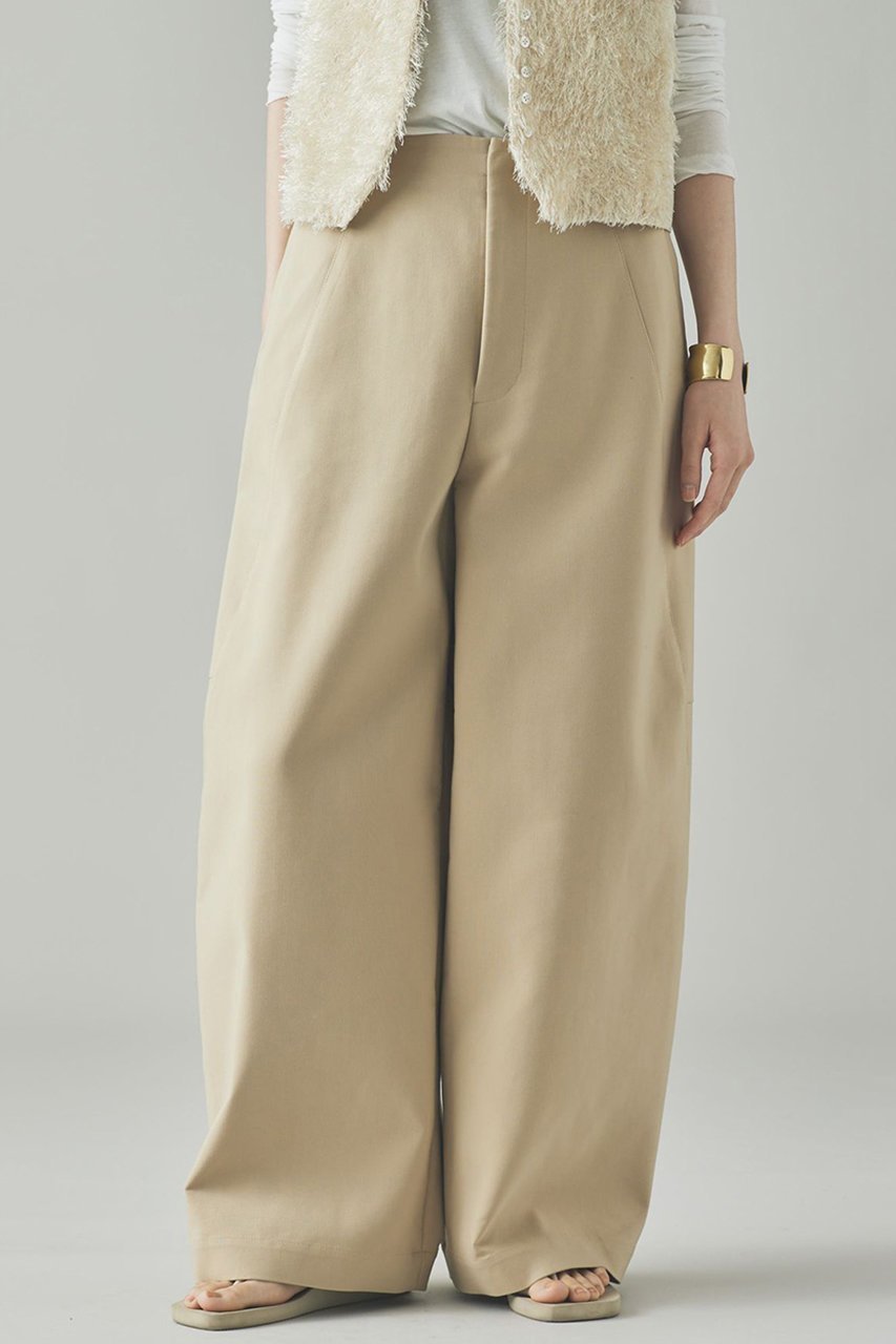 【カレンソロジー/Curensology】のトリプルクロスパンツ インテリア・キッズ・メンズ・レディースファッション・服の通販 founy(ファニー) 　ファッション　Fashion　レディースファッション　Fashion for Women　パンツ　Pants & Trousers　おすすめ　Recommended / Our Picks　ストレッチ　Stretch, Stretchy Fabric　フォルム　Silhouette, Form　ベスト　Vest, Waistcoat　モダン　Modern, Contemporary　定番　Standard, Basic Item　日本製　Made In Japan　ライトブラウン|ID: prp329100004628589 ipo3291000000035697060