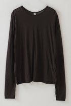 【ハー/HER.】の【8/7 12:00販売開始】シアーカットソー 人気、トレンドファッション・服の通販 founy(ファニー) ファッション Fashion レディースファッション Fashion for Women トップス・カットソー Cut & Sew Tops シャツ・ブラウス・オフィスカジュアル Elegant Blouses & Button-Ups ロングTシャツ・Tシャツ Longline T-Shirts & Tees カットソー・ベーシックTシャツ Cut-and-Sewn Tops / Stretch Tees & Basics 2025年 2025 2025-2026秋冬・A/W Autumn/Winter 2025–26 AW25–26 カットソー Cut and Sewn Top シアー Sheer, See-Through スリーブ Sleeve, Long Sleeve / Short Sleeve ロング Long, Long-Length A/W・秋冬 Autumn/Winter thumbnail ダークブラウン|ID: prp329100004629328 ipo3291000000033285263