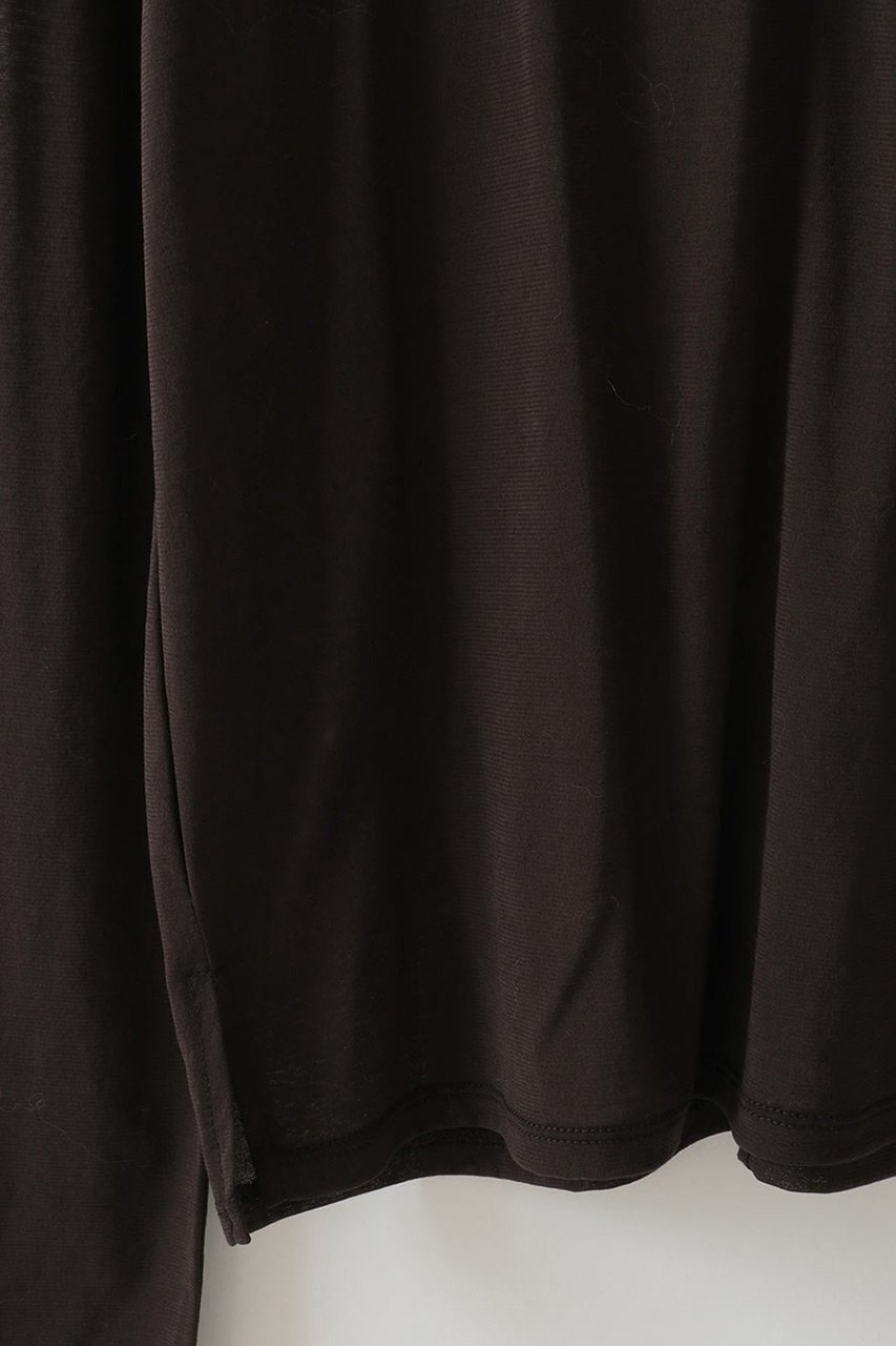 【ハー/HER.】の【8/7 12:00販売開始】シアーカットソー 人気、トレンドファッション・服の通販 founy(ファニー) 　ファッション　Fashion　レディースファッション　Fashion for Women　トップス・カットソー　Cut & Sew Tops　シャツ・ブラウス・オフィスカジュアル　Elegant Blouses & Button-Ups　ロングTシャツ・Tシャツ　Longline T-Shirts & Tees　カットソー・ベーシックTシャツ　Cut-and-Sewn Tops / Stretch Tees & Basics　2025年　2025　2025-2026秋冬・A/W　Autumn/Winter 2025–26 AW25–26　カットソー　Cut and Sewn Top　シアー　Sheer, See-Through　スリーブ　Sleeve, Long Sleeve / Short Sleeve　ロング　Long, Long-Length　A/W・秋冬　Autumn/Winter　other-3|ID: prp329100004629328 ipo3291000000033285265