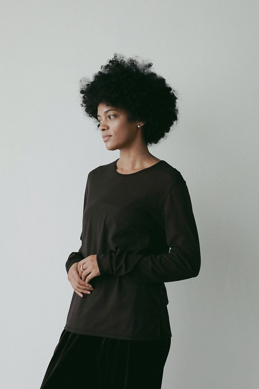 【ハー/HER.】の【8/7 12:00販売開始】シアーカットソー 人気、トレンドファッション・服の通販 founy(ファニー) 　ファッション　Fashion　レディースファッション　Fashion for Women　トップス・カットソー　Cut & Sew Tops　シャツ・ブラウス・オフィスカジュアル　Elegant Blouses & Button-Ups　ロングTシャツ・Tシャツ　Longline T-Shirts & Tees　カットソー・ベーシックTシャツ　Cut-and-Sewn Tops / Stretch Tees & Basics　2025年　2025　2025-2026秋冬・A/W　Autumn/Winter 2025–26 AW25–26　カットソー　Cut and Sewn Top　シアー　Sheer, See-Through　スリーブ　Sleeve, Long Sleeve / Short Sleeve　ロング　Long, Long-Length　A/W・秋冬　Autumn/Winter　other-5|ID: prp329100004629328 ipo3291000000033285267