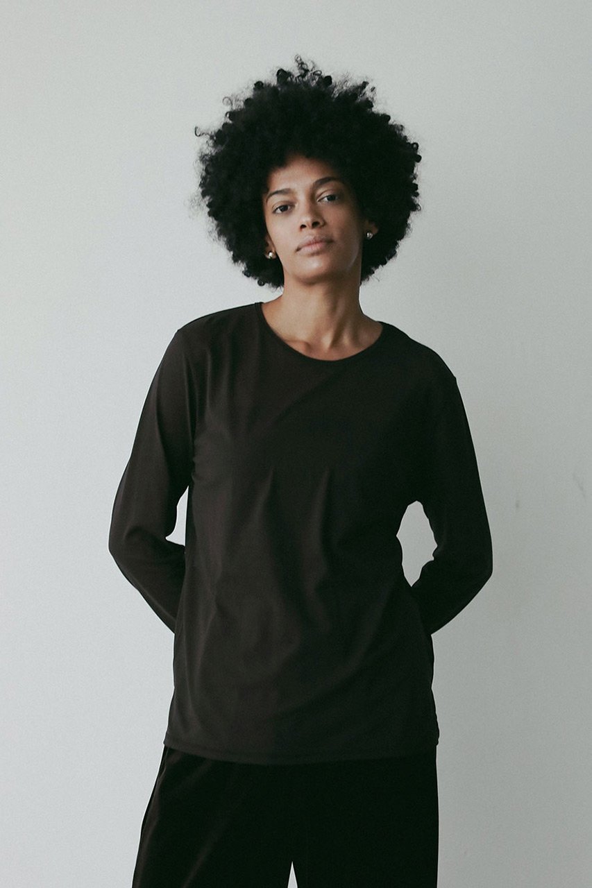 【ハー/HER.】の【8/7 12:00販売開始】シアーカットソー 人気、トレンドファッション・服の通販 founy(ファニー) 　ファッション　Fashion　レディースファッション　Fashion for Women　トップス・カットソー　Cut & Sew Tops　シャツ・ブラウス・オフィスカジュアル　Elegant Blouses & Button-Ups　ロングTシャツ・Tシャツ　Longline T-Shirts & Tees　カットソー・ベーシックTシャツ　Cut-and-Sewn Tops / Stretch Tees & Basics　2025年　2025　2025-2026秋冬・A/W　Autumn/Winter 2025–26 AW25–26　カットソー　Cut and Sewn Top　シアー　Sheer, See-Through　スリーブ　Sleeve, Long Sleeve / Short Sleeve　ロング　Long, Long-Length　A/W・秋冬　Autumn/Winter　other-6|ID: prp329100004629328 ipo3291000000033285268
