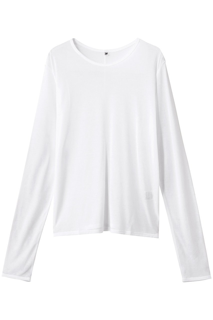 【ハー/HER.】のシアーカットソー インテリア・キッズ・メンズ・レディースファッション・服の通販 founy(ファニー) 　ファッション　Fashion　レディースファッション　Fashion for Women　トップス・カットソー　Cut & Sew Tops　シャツ・ブラウス・オフィスカジュアル　Elegant Blouses & Button-Ups　ロングTシャツ・Tシャツ　Longline T-Shirts & Tees　カットソー・ベーシックTシャツ　Cut-and-Sewn Tops / Stretch Tees & Basics　カットソー　Cut and Sewn Top　シアー　Sheer, See-Through　スリーブ　Sleeve, Long Sleeve / Short Sleeve　ロング　Long, Long-Length　オフホワイト|ID: prp329100004629328 ipo3291000000036027648