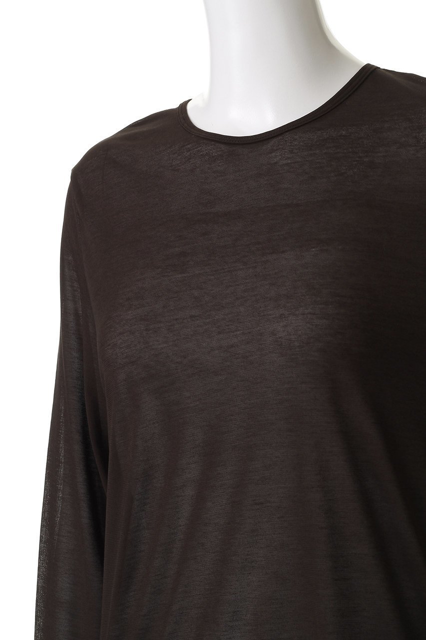 【ハー/HER.】のシアーカットソー 人気、トレンドファッション・服の通販 founy(ファニー) 　ファッション　Fashion　レディースファッション　Fashion for Women　トップス・カットソー　Cut & Sew Tops　シャツ・ブラウス・オフィスカジュアル　Elegant Blouses & Button-Ups　ロングTシャツ・Tシャツ　Longline T-Shirts & Tees　カットソー・ベーシックTシャツ　Cut-and-Sewn Tops / Stretch Tees & Basics　カットソー　Cut and Sewn Top　シアー　Sheer, See-Through　スリーブ　Sleeve, Long Sleeve / Short Sleeve　ロング　Long, Long-Length　other-5|ID: prp329100004629328 ipo3291000000036027653