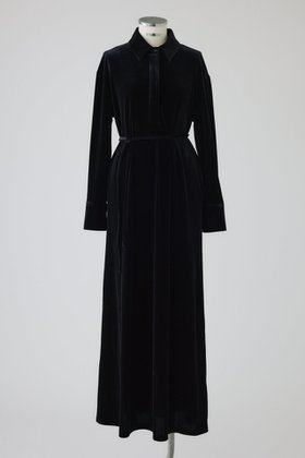 【リムアーク/RIM.ARK】 Velour shirt dress/シャツドレス人気、トレンドファッション・服の通販 founy(ファニー) ファッション Fashion レディースファッション Fashion for Women ワンピース Dresses フォーマル・パーティードレス・結婚式用ドレス Elegant & Casual Dresses チュニック Tunic Tops & Dresses ストレッチ Stretch, Stretchy Fabric チュニック Tunic, Long Top ドレス Dress, One-Piece ドレープ Drape, Draping Fabric ベロア Velour, Soft Velvet ロング Long, Long-Length エレガント 上品 Elegant 新作・新入荷 New Arrivals / New In |ID:prp329100004629330