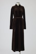 【リムアーク/RIM.ARK】のVelour shirt dress/シャツドレス 人気、トレンドファッション・服の通販 founy(ファニー) ファッション Fashion レディースファッション Fashion for Women ワンピース Dresses フォーマル・パーティードレス・結婚式用ドレス Elegant & Casual Dresses チュニック Tunic Tops & Dresses ストレッチ Stretch, Stretchy Fabric チュニック Tunic, Long Top ドレス Dress, One-Piece ドレープ Drape, Draping Fabric ベロア Velour, Soft Velvet ロング Long, Long-Length エレガント 上品 Elegant 新作・新入荷 New Arrivals / New In thumbnail ブラウン|ID: prp329100004629330 ipo3291000000033285283