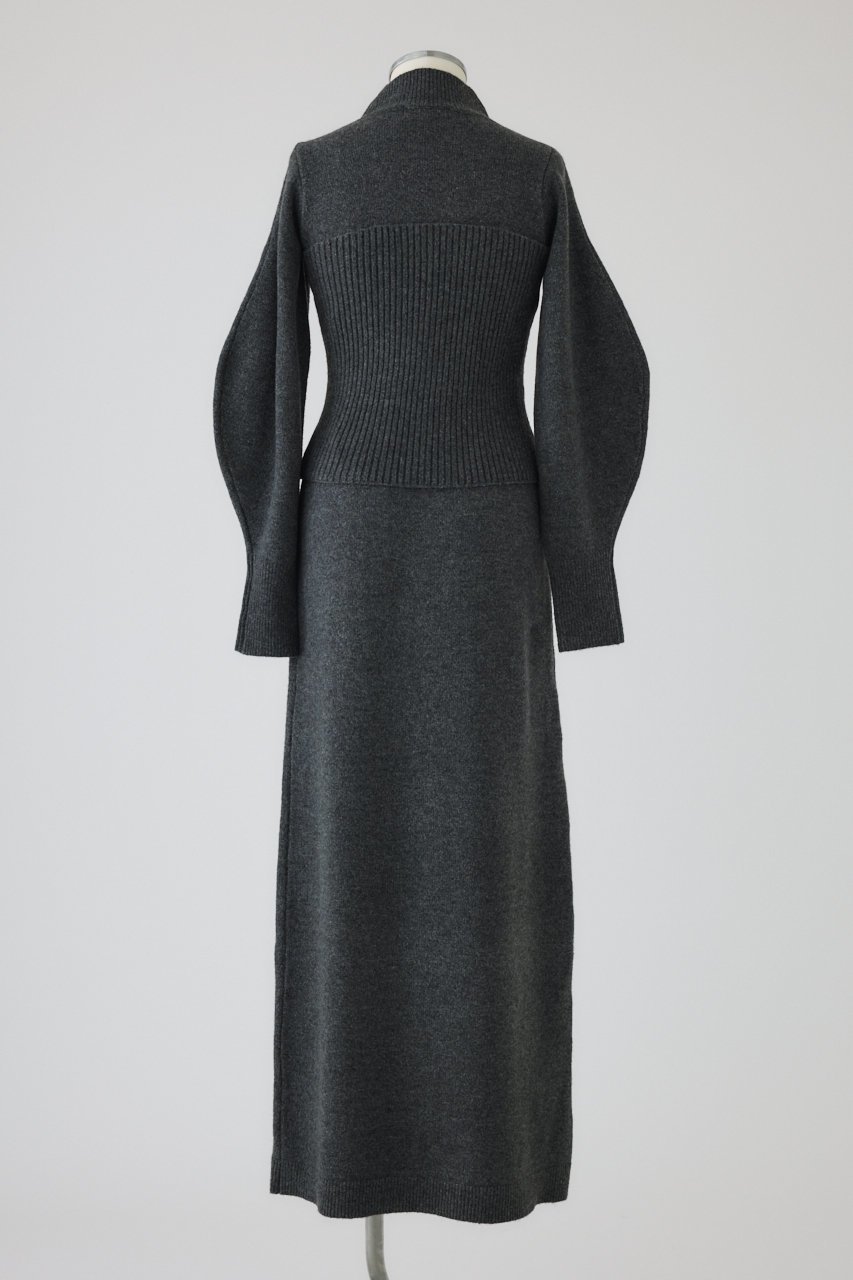 【リムアーク/RIM.ARK】のSetting knit dress/ニットドレス 人気、トレンドファッション・服の通販 founy(ファニー) 　ファッション　Fashion　レディースファッション　Fashion for Women　ワンピース　Dresses　フォーマル・パーティードレス・結婚式用ドレス　Elegant & Casual Dresses　チュニック　Tunic Tops & Dresses　チュニック　Tunic, Long Top　ドレス　Dress, One-Piece　ビスチェ　Bustier, Corset Top　フィット　Fit, Slim Fit　ロング　Long, Long-Length　冬　Winter / This Winter　新作・新入荷　New Arrivals / New In　other-4|ID: prp329100004629331 ipo3291000000033285296