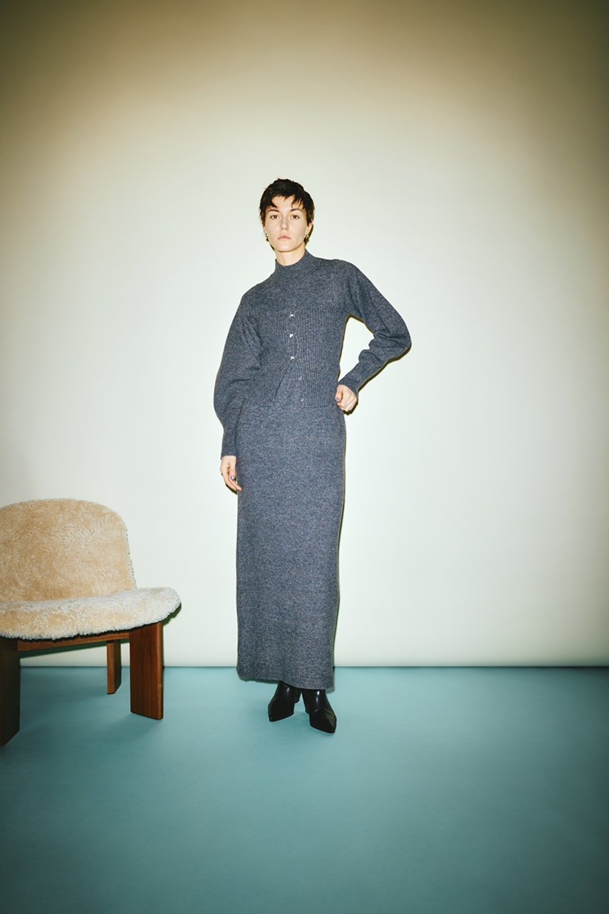 【リムアーク/RIM.ARK】のSetting knit dress/ニットドレス 人気、トレンドファッション・服の通販 founy(ファニー) 　ファッション　Fashion　レディースファッション　Fashion for Women　ワンピース　Dresses　フォーマル・パーティードレス・結婚式用ドレス　Elegant & Casual Dresses　チュニック　Tunic Tops & Dresses　チュニック　Tunic, Long Top　ドレス　Dress, One-Piece　ビスチェ　Bustier, Corset Top　フィット　Fit, Slim Fit　ロング　Long, Long-Length　冬　Winter / This Winter　新作・新入荷　New Arrivals / New In　other-5|ID: prp329100004629331 ipo3291000000033285297