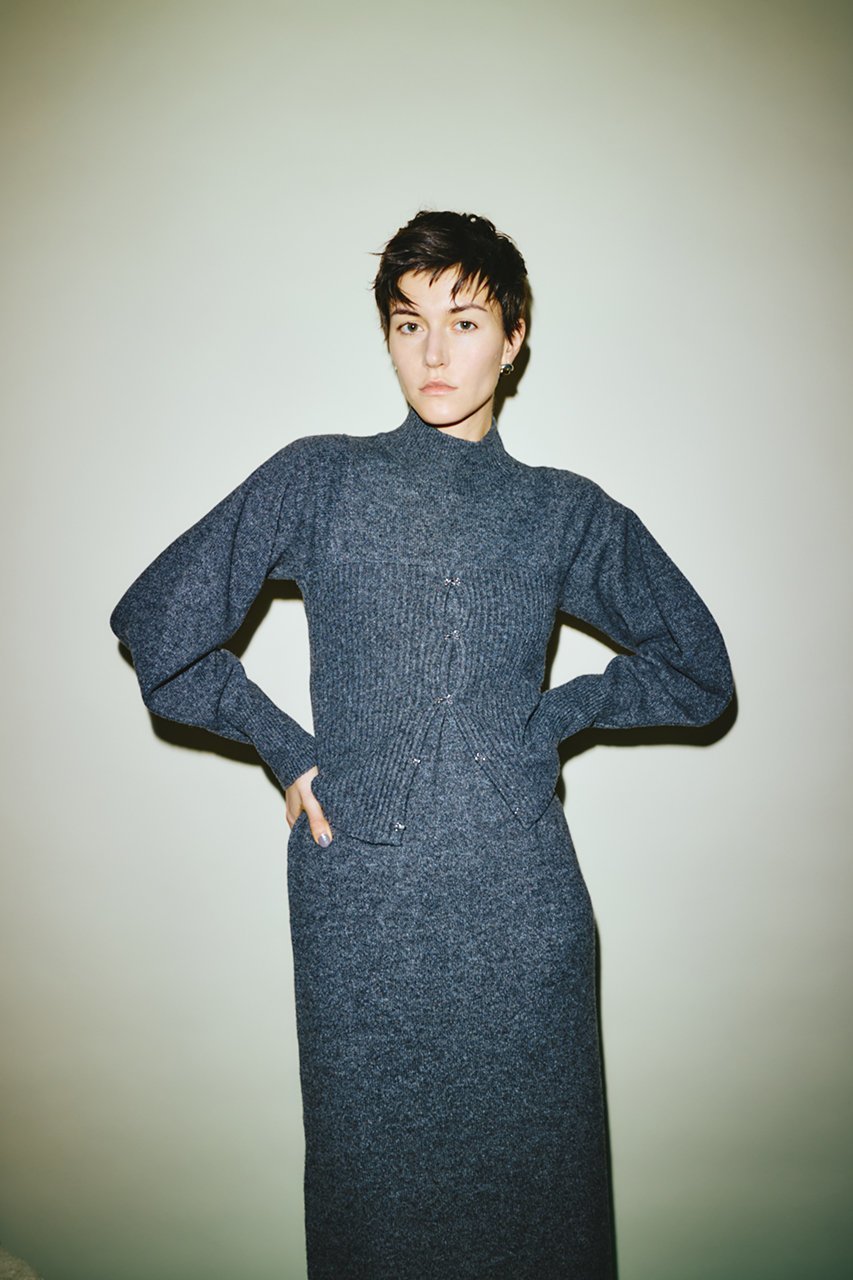 【リムアーク/RIM.ARK】のSetting knit dress/ニットドレス 人気、トレンドファッション・服の通販 founy(ファニー) 　ファッション　Fashion　レディースファッション　Fashion for Women　ワンピース　Dresses　フォーマル・パーティードレス・結婚式用ドレス　Elegant & Casual Dresses　チュニック　Tunic Tops & Dresses　チュニック　Tunic, Long Top　ドレス　Dress, One-Piece　ビスチェ　Bustier, Corset Top　フィット　Fit, Slim Fit　ロング　Long, Long-Length　冬　Winter / This Winter　新作・新入荷　New Arrivals / New In　other-6|ID: prp329100004629331 ipo3291000000033285298