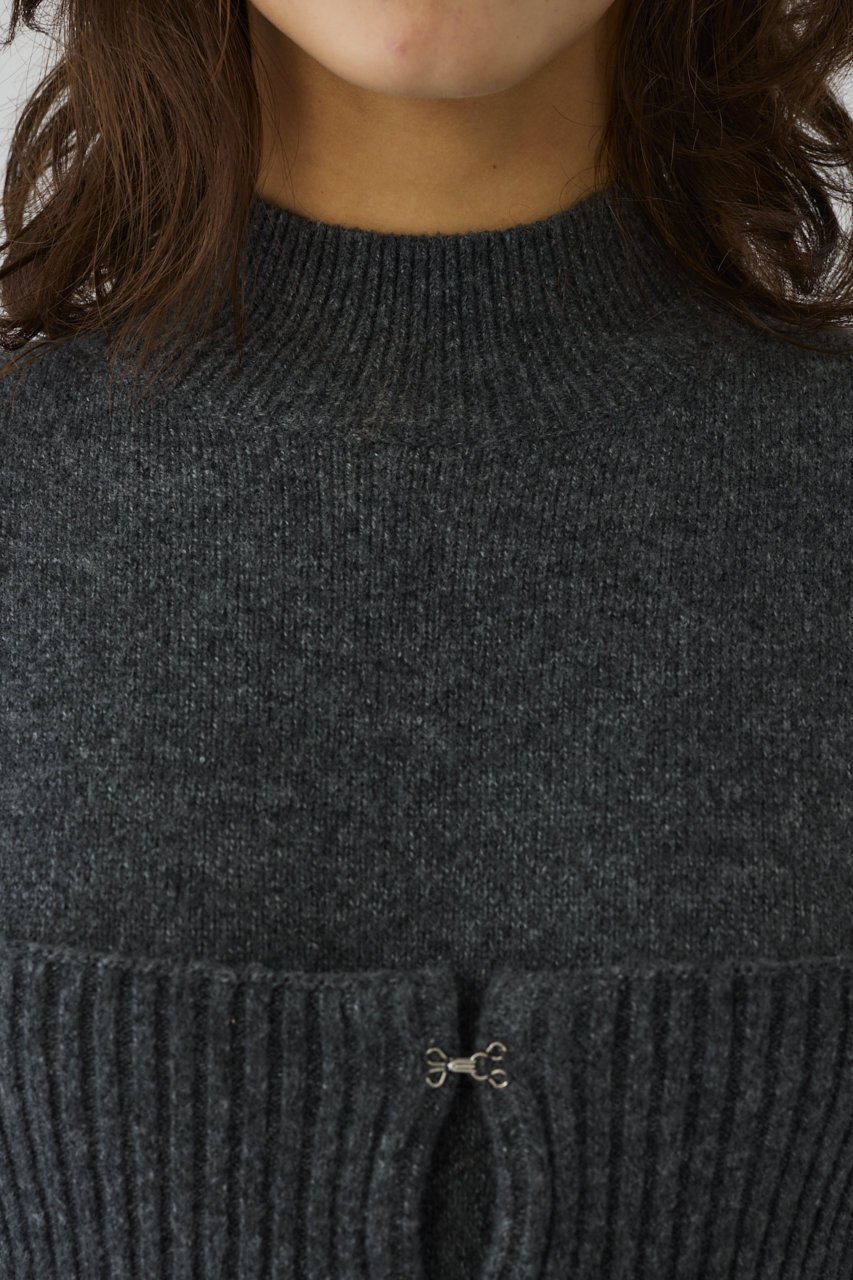 【リムアーク/RIM.ARK】のSetting knit dress/ニットドレス 人気、トレンドファッション・服の通販 founy(ファニー) 　ファッション　Fashion　レディースファッション　Fashion for Women　ワンピース　Dresses　フォーマル・パーティードレス・結婚式用ドレス　Elegant & Casual Dresses　チュニック　Tunic Tops & Dresses　ショート　Short, Short Length　シンプル　Simple, Minimal　チュニック　Tunic, Long Top　ドレス　Dress, One-Piece　ビスチェ　Bustier, Corset Top　フィット　Fit, Slim Fit　ロング　Long, Long-Length　冬　Winter / This Winter　新作・新入荷　New Arrivals / New In　other-5|ID: prp329100004629331 ipo3291000000034229865