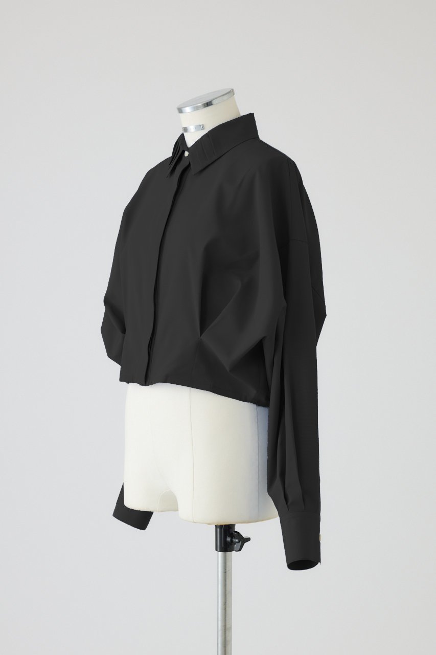 【リムアーク/RIM.ARK】のConstructive T/C SH/シャツ 人気、トレンドファッション・服の通販 founy(ファニー) 　ファッション　Fashion　レディースファッション　Fashion for Women　トップス・カットソー　Cut & Sew Tops　シャツ・ブラウス・オフィスカジュアル　Elegant Blouses & Button-Ups　スリーブ　Sleeve, Long Sleeve / Short Sleeve　バランス　Balance, Style Balance　フォルム　Silhouette, Form　プリーツ　Pleats, Pleated　ロング　Long, Long-Length　新作・新入荷　New Arrivals / New In　other-2|ID: prp329100004629334 ipo3291000000033285321