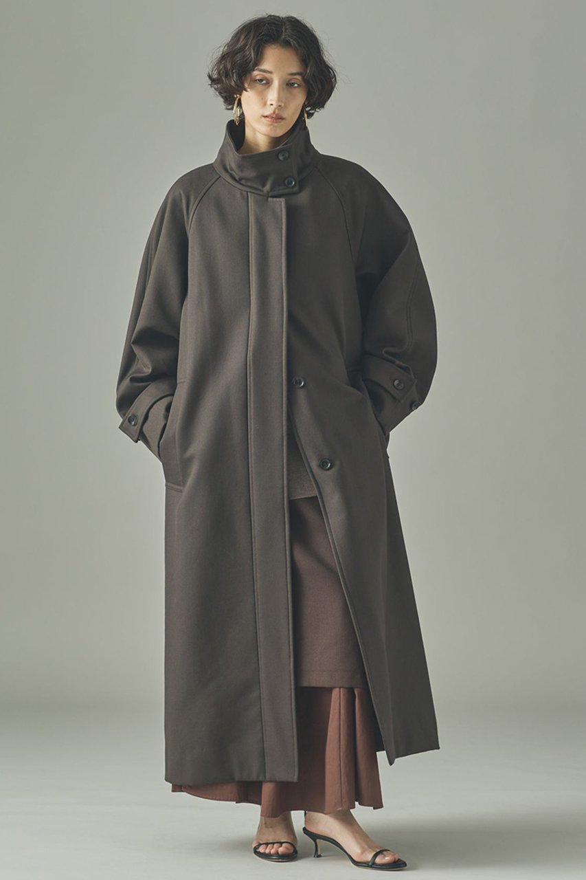 【カレンソロジー/Curensology】のウールパディングコート インテリア・キッズ・メンズ・レディースファッション・服の通販 founy(ファニー) 　ファッション　Fashion　レディースファッション　Fashion for Women　アウター　Coat / Outerwear Collection　コート・ロングコート・ピーコート　Long Coats, Peacoats & More　2025年　2025　2025-2026秋冬・A/W　Autumn/Winter 2025–26 AW25–26　クラシック　Classic, Timeless Style　ボンディング　Bonding, Bonded Fabric　モダン　Modern, Contemporary　ロング　Long, Long-Length　A/W・秋冬　Autumn/Winter　ブラウン|ID: prp329100004629335 ipo3291000000033285326