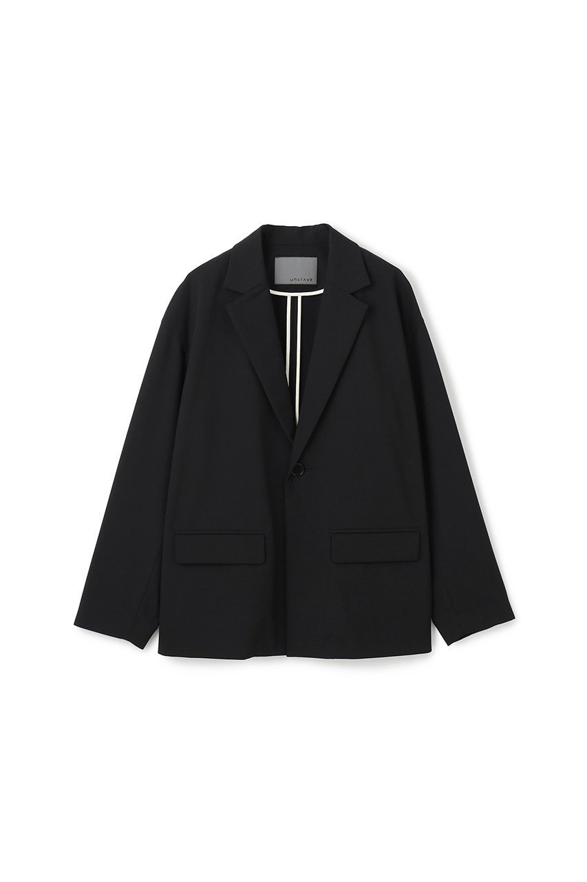【アンクレイヴ/uncrave】のTRツイル ジャケット インテリア・キッズ・メンズ・レディースファッション・服の通販 founy(ファニー) 　ファッション　Fashion　レディースファッション　Fashion for Women　アウター　Coat / Outerwear Collection　レディースジャケット・軽アウター　Jackets　ジャケット　Jacket, Outerwear　ツイル　Twist, Twisted Detail　パイピング　Piping, Trim Design　ロールアップ　Roll-Up, Cuffed Hem　ブラック|ID: prp329100004629338 ipo3291000000033285352