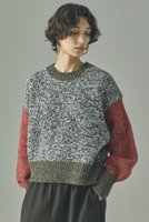 【カレンソロジー/Curensology】のネップクレイジーニットプルオーバー 人気、トレンドファッション・服の通販 founy(ファニー) ファッション Fashion レディースファッション Fashion for Women トップス・カットソー Cut & Sew Tops ニット Knit Tops & Sweaters カジュアルプルオーバー・ニットトップス Pullovers & Knit Tops / Casual Pullovers 2025年 2025 2025-2026秋冬・A/W Autumn/Winter 2025–26 AW25–26 アクセサリー Fashion Accessories ショート Short, Short Length ツイード Twill, Twill Weave デニム Denim, Jeans Material ネップ Nepp, Slub Yarn バランス Balance, Style Balance ブロッキング Color Blocking, Panel Design ブロック Block, Solid Block Pattern A/W・秋冬 Autumn/Winter |ID:prp329100004629340