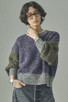 【カレンソロジー/Curensology】のネップクレイジーニットプルオーバー 人気、トレンドファッション・服の通販 founy(ファニー) ファッション Fashion レディースファッション Fashion for Women トップス・カットソー Cut & Sew Tops ニット Knit Tops & Sweaters カジュアルプルオーバー・ニットトップス Pullovers & Knit Tops / Casual Pullovers 2025年 2025 2025-2026秋冬・A/W Autumn/Winter 2025–26 AW25–26 アクセサリー Fashion Accessories ショート Short, Short Length ツイード Twill, Twill Weave デニム Denim, Jeans Material ネップ Nepp, Slub Yarn バランス Balance, Style Balance ブロッキング Color Blocking, Panel Design ブロック Block, Solid Block Pattern A/W・秋冬 Autumn/Winter thumbnail パープル|ID: prp329100004629340 ipo3291000000033285365