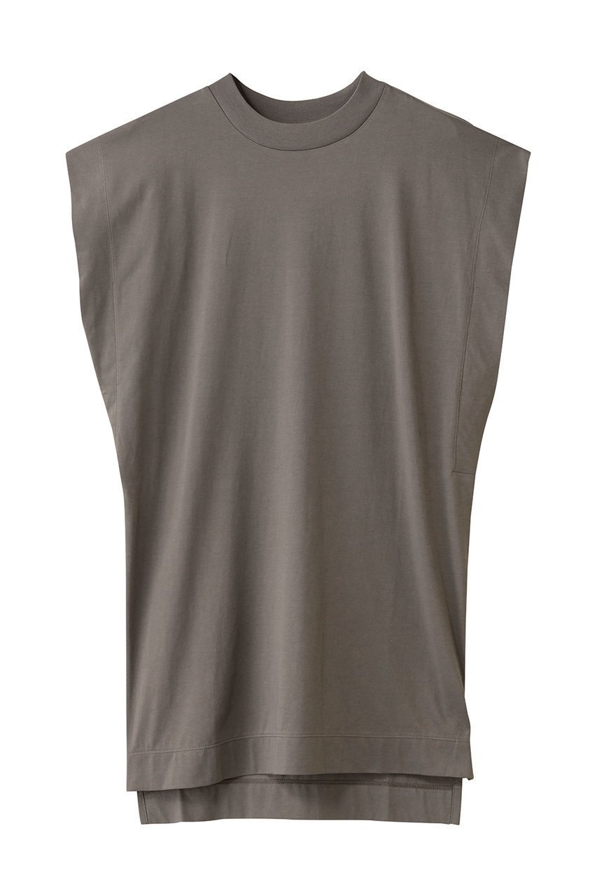 【アンクレイヴ/uncrave】のプレミアムジャージー ノースリーブトップス インテリア・キッズ・メンズ・レディースファッション・服の通販 founy(ファニー) 　ファッション　Fashion　レディースファッション　Fashion for Women　トップス・カットソー　Cut & Sew Tops　キャミソール&ノースリーブ　Camisoles & Sleeveless Tops　シャツ・ブラウス・オフィスカジュアル　Elegant Blouses & Button-Ups　ロングTシャツ・Tシャツ　Longline T-Shirts & Tees　カットソー・ベーシックTシャツ　Cut-and-Sewn Tops / Stretch Tees & Basics　インド　Indian Textile　キャミソール　Camisole, Spaghetti Strap Top　シルケット　Silket, Silky Cotton　スリット　Slit, Slit Detail　タンク　Tank Top, Sleeveless Top　プレミアム　Premium, High-End　ベーシック　Basic, Essential　グレージュ|ID: prp329100004629341 ipo3291000000035946944