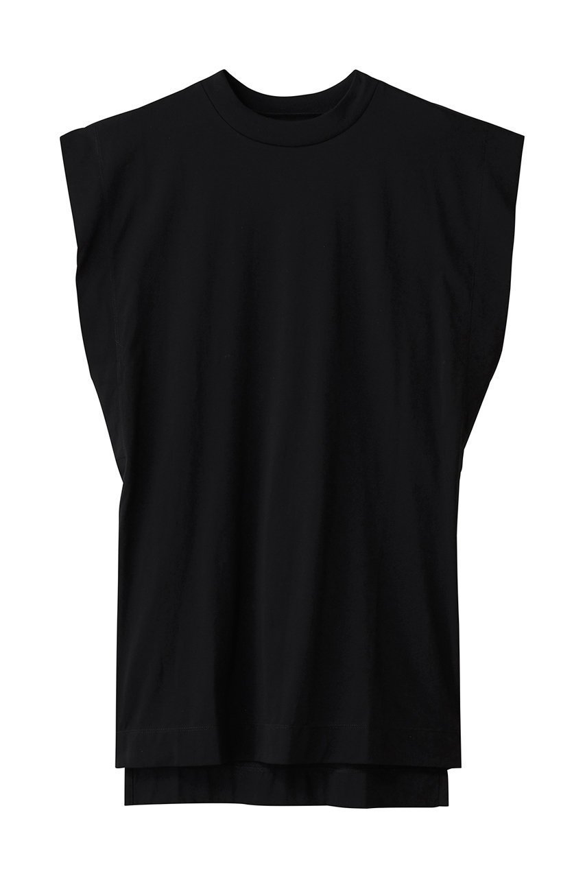 【アンクレイヴ/uncrave】のプレミアムジャージー ノースリーブトップス インテリア・キッズ・メンズ・レディースファッション・服の通販 founy(ファニー) 　ファッション　Fashion　レディースファッション　Fashion for Women　トップス・カットソー　Cut & Sew Tops　キャミソール&ノースリーブ　Camisoles & Sleeveless Tops　シャツ・ブラウス・オフィスカジュアル　Elegant Blouses & Button-Ups　ロングTシャツ・Tシャツ　Longline T-Shirts & Tees　カットソー・ベーシックTシャツ　Cut-and-Sewn Tops / Stretch Tees & Basics　インド　Indian Textile　キャミソール　Camisole, Spaghetti Strap Top　シルケット　Silket, Silky Cotton　スリット　Slit, Slit Detail　タンク　Tank Top, Sleeveless Top　プレミアム　Premium, High-End　ベーシック　Basic, Essential　ブラック|ID: prp329100004629341 ipo3291000000035946946