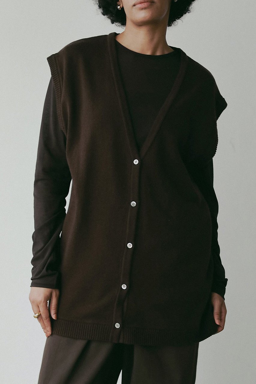 【ハー/HER.】の【8/7 12:00販売開始】コットンウールニットベスト 人気、トレンドファッション・服の通販 founy(ファニー) 　ファッション　Fashion　レディースファッション　Fashion for Women　トップス・カットソー　Cut & Sew Tops　ニット　Knit Tops & Sweaters　ベスト&ジレ / 重ね着スタイル　Vests & Gilets　カジュアルプルオーバー・ニットトップス　Pullovers & Knit Tops / Casual Pullovers　2025年　2025　2025-2026秋冬・A/W　Autumn/Winter 2025–26 AW25–26　インナー　Innerwear　ベスト　Vest, Waistcoat　夏　Summer　秋　Autumn　A/W・秋冬　Autumn/Winter　other-3|ID: prp329100004629343 ipo3291000000033285388