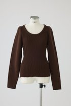 【リムアーク/RIM.ARK】のDecollete knit tops/ニット 人気、トレンドファッション・服の通販 founy(ファニー) ファッション Fashion レディースファッション Fashion for Women トップス・カットソー Cut & Sew Tops ニット Knit Tops & Sweaters カジュアルプルオーバー・ニットトップス Pullovers & Knit Tops / Casual Pullovers デコルテ Décolleté, Neckline 新作・新入荷 New Arrivals / New In thumbnail ブラウン|ID: prp329100004629345 ipo3291000000033285407