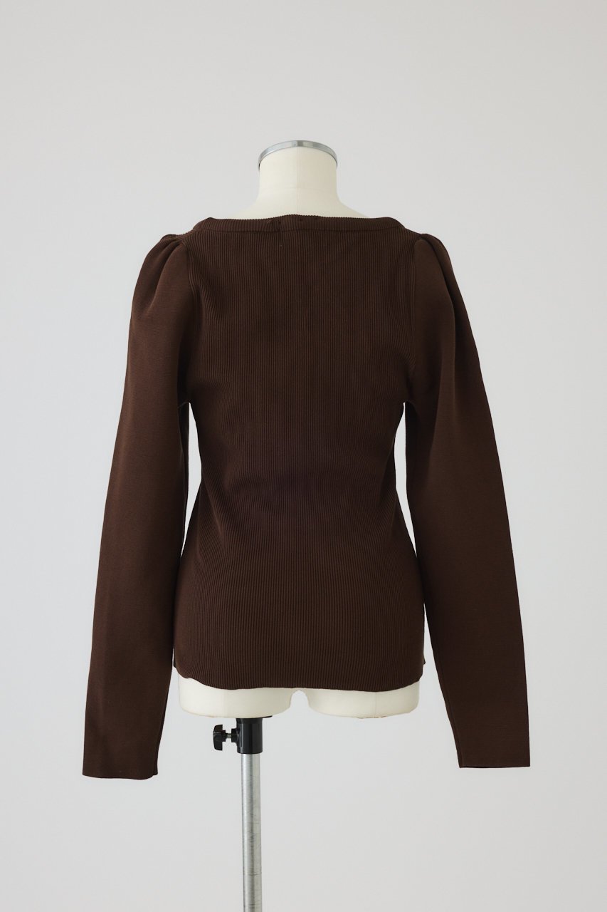 【リムアーク/RIM.ARK】のDecollete knit tops/ニット 人気、トレンドファッション・服の通販 founy(ファニー) 　ファッション　Fashion　レディースファッション　Fashion for Women　トップス・カットソー　Cut & Sew Tops　ニット　Knit Tops & Sweaters　カジュアルプルオーバー・ニットトップス　Pullovers & Knit Tops / Casual Pullovers　デコルテ　Décolleté, Neckline　新作・新入荷　New Arrivals / New In　other-7|ID: prp329100004629345 ipo3291000000033285413
