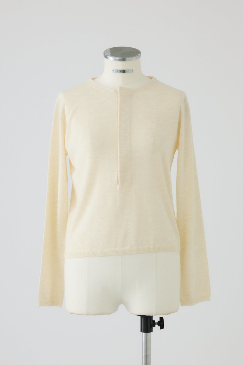 【リムアーク/RIM.ARK】のHook design silk blend knit/ニット インテリア・キッズ・メンズ・レディースファッション・服の通販 founy(ファニー) 　ファッション　Fashion　レディースファッション　Fashion for Women　トップス・カットソー　Cut & Sew Tops　ニット　Knit Tops & Sweaters　カジュアルプルオーバー・ニットトップス　Pullovers & Knit Tops / Casual Pullovers　アクセサリー　Fashion Accessories　シルク　Silk, 100% Silk　リラックス　Relax, Relaxed Fit　ロング　Long, Long-Length　エレガント 上品　Elegant　新作・新入荷　New Arrivals / New In　アイボリー|ID: prp329100004629346 ipo3291000000033285420