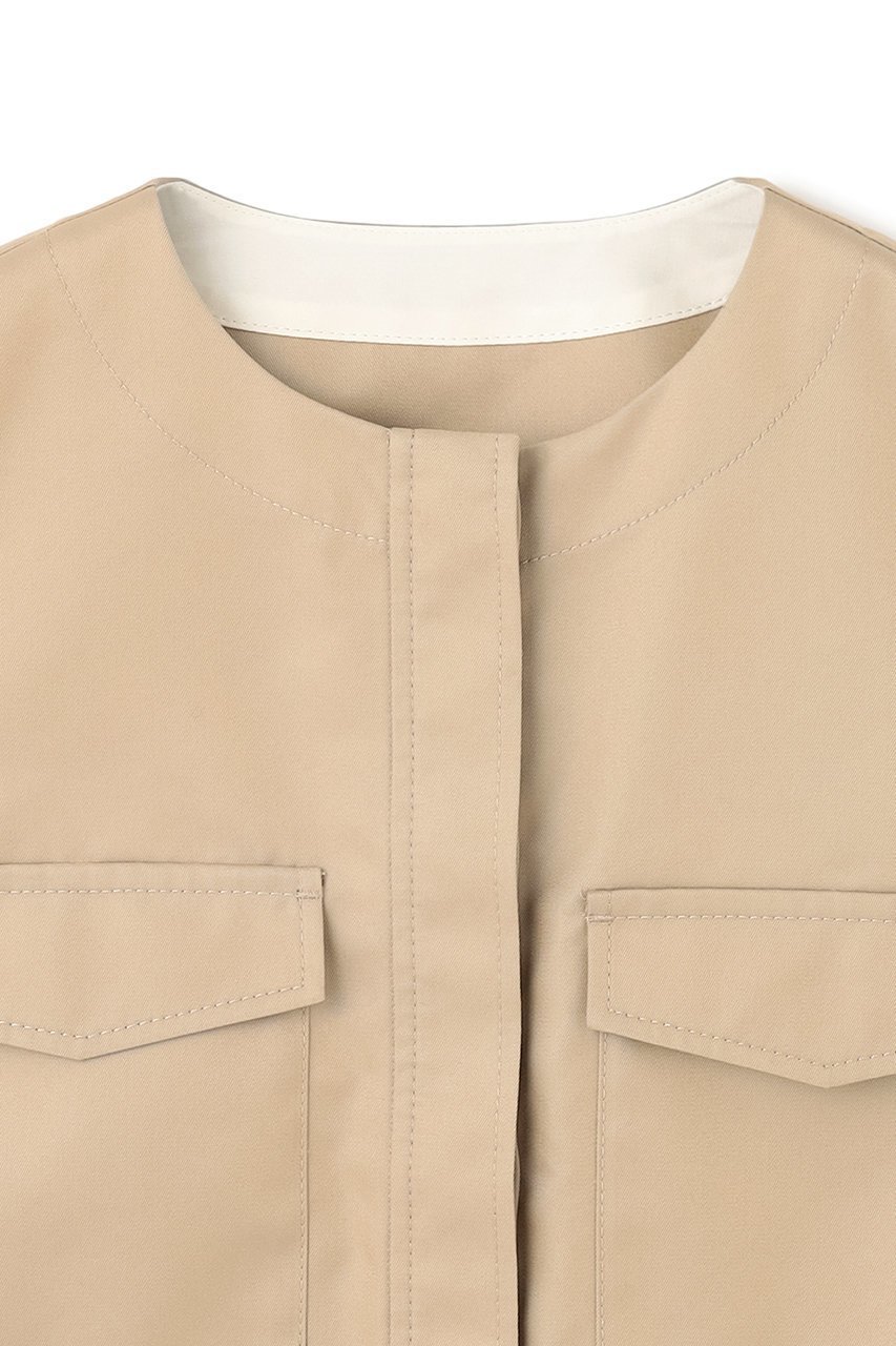【アンクレイヴ/uncrave】の【8/6 12:00販売開始】チノギャバジン ジレブラウス 人気、トレンドファッション・服の通販 founy(ファニー) 　ファッション　Fashion　レディースファッション　Fashion for Women　アウター　Coat / Outerwear Collection　パンツ　Pants & Trousers　ジャケット　Jacket, Outerwear　セットアップ　Set-Up, Coordinated Outfit　デニム　Denim, Jeans Material　ノースリーブ　Sleeveless, No-Sleeve　バランス　Balance, Style Balance　フォルム　Silhouette, Form　フラップ　Flap, Flap Pocket　ベスト　Vest, Waistcoat　ポケット　Pocket, Pocket Detail　新作・新入荷　New Arrivals / New In　other-3|ID: prp329100004629347 ipo3291000000033285427