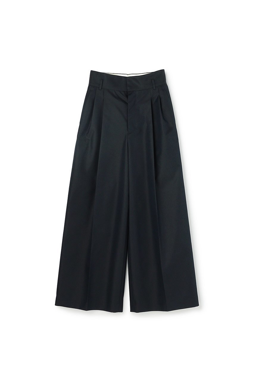 【アンクレイヴ/uncrave】のチノギャバジン ワイドトラウザー インテリア・キッズ・メンズ・レディースファッション・服の通販 founy(ファニー) 　ファッション　Fashion　レディースファッション　Fashion for Women　パンツ　Pants & Trousers　フロント　Front, Front Design　ベーシック　Basic, Essential　ネイビー系|ID: prp329100004629348 ipo3291000000034604973