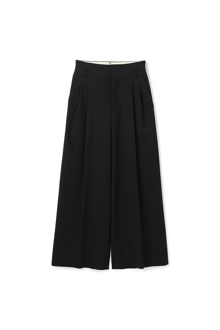 【アンクレイヴ/uncrave】の【8/6 12:00販売開始】TRツイル ワイドトラウザー インテリア・キッズ・メンズ・レディースファッション・服の通販 founy(ファニー) 　ファッション　Fashion　レディースファッション　Fashion for Women　パンツ　Pants & Trousers　ジャケット　Jacket, Outerwear　ツイル　Twist, Twisted Detail　フロント　Front, Front Design　ベーシック　Basic, Essential　新作・新入荷　New Arrivals / New In　ブラック|ID: prp329100004629351 ipo3291000000033285457