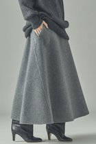【カレンソロジー/Curensology】のウールボンディングスカート グレー|ID: prp329100004629359 ipo3291000000036132088