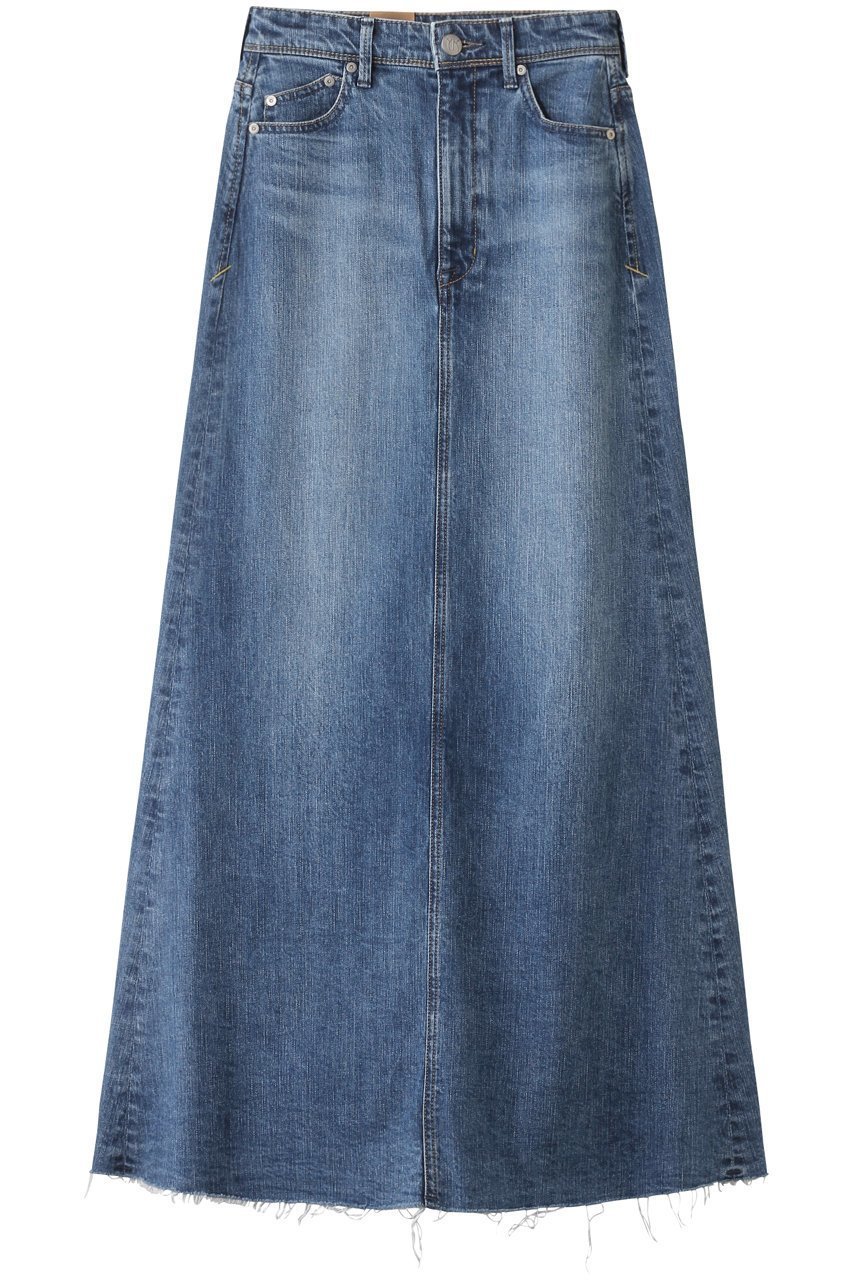 【ヤヌーク/YANUK】のマキシ Aライン スカート 人気、トレンドファッション・服の通販 founy(ファニー) 　ファッション　Fashion　レディースファッション　Fashion for Women　スカート　Skirts　Aライン・フレアスカート　A-Line & Flared Skirts　ロングスカート　Long Skirts / Maxi & Midi Skirts　カットオフ　Cut-Off Design　デニム　Denim, Jeans Material　フェミニン　Feminine, Girly　マキシ　Maxi, Full Length　ロング　Long, Long-Length　 other-1|ID: prp329100004629360 ipo3291000000033285531