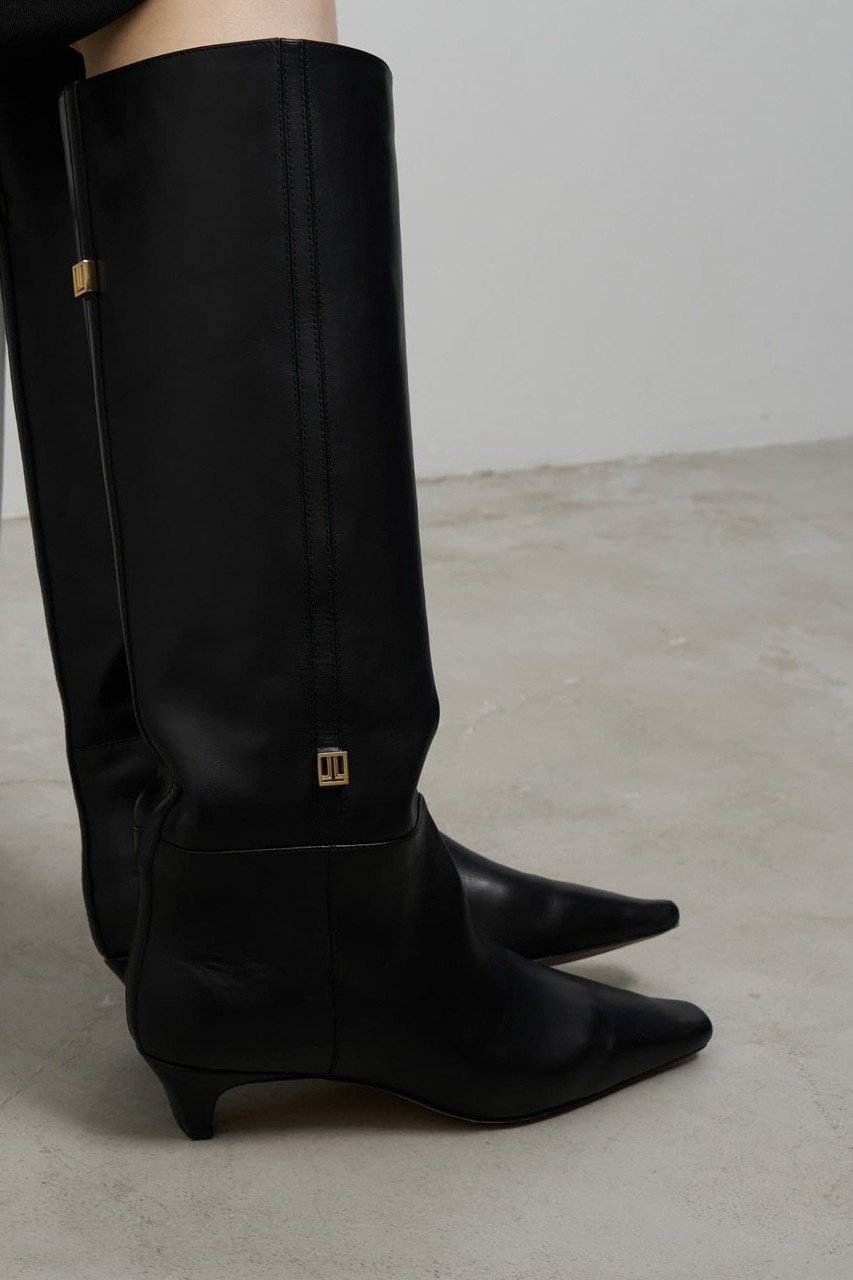 【ランバン オン ブルー/LANVIN en Bleu】のチャームレザーロングブーツ 人気、トレンドファッション・服の通販 founy(ファニー) 　ファッション　Fashion　レディースファッション　Fashion for Women　クラシカル　Classical, Vintage-Inspired　チャーム　Charm, Pendant　ロング　Long, Long-Length　再入荷　Restock / Back in Stock　other-8|ID: prp329100004630012 ipo3291000000035651366