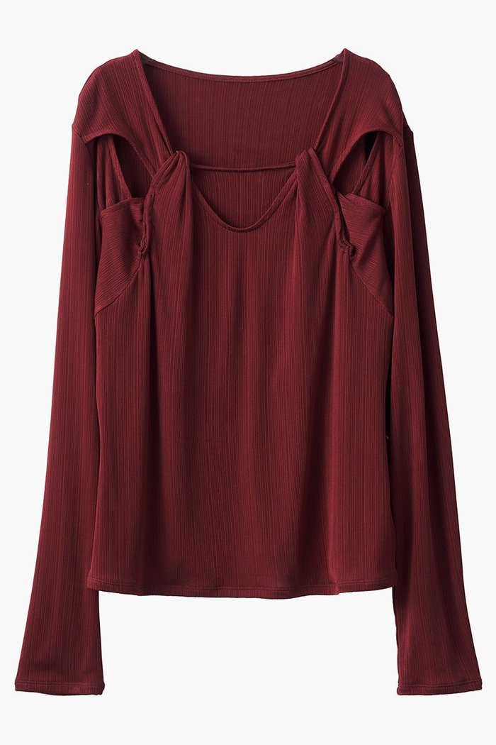 【ミューラル/MURRAL】のTwist トップス インテリア・キッズ・メンズ・レディースファッション・服の通販 founy(ファニー) https://founy.com/ ファッション Fashion レディースファッション Fashion for Women トップス・カットソー Cut & Sew Tops シャツ・ブラウス・オフィスカジュアル Elegant Blouses & Button-Ups ロングTシャツ・Tシャツ Longline T-Shirts & Tees カットソー・ベーシックTシャツ Cut-and-Sewn Tops / Stretch Tees & Basics 2025年 2025 2025-2026秋冬・A/W Autumn/Winter 2025–26 AW25–26 インナー Innerwear エレガント 上品 Elegant カットソー Cut and Sewn Top コレクション Collection, Seasonal Line スリーブ Sleeve, Long Sleeve / Short Sleeve ロング Long, Long-Length A/W・秋冬 Autumn/Winter |ID: prp329100004630013 ipo3291000000033298337