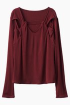 【ミューラル/MURRAL】のTwist トップス レッド|ID: prp329100004630013 ipo3291000000036225919