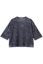 【エリオポール/heliopole】のシアーベロアTシャツ ブルー|ID:prp329100004630016