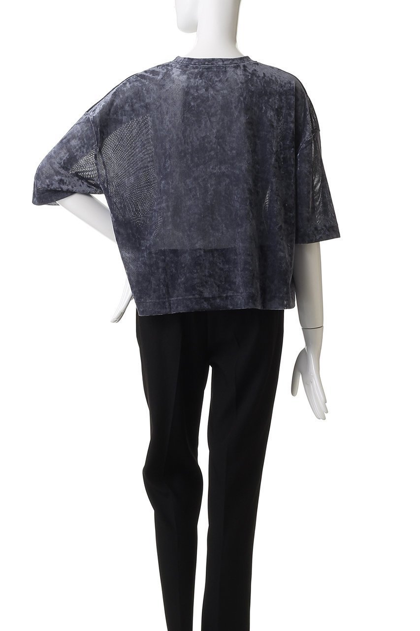 【エリオポール/heliopole】のシアーベロアTシャツ 人気、トレンドファッション・服の通販 founy(ファニー) 　ファッション　Fashion　レディースファッション　Fashion for Women　トップス・カットソー　Cut & Sew Tops　シャツ・ブラウス・オフィスカジュアル　Elegant Blouses & Button-Ups　ロングTシャツ・Tシャツ　Longline T-Shirts & Tees　カットソー・ベーシックTシャツ　Cut-and-Sewn Tops / Stretch Tees & Basics　ベロアトップス　Velour Tops / Velvet-Look Items　2025年　2025　2025-2026秋冬・A/W　Autumn/Winter 2025–26 AW25–26　シアー　Sheer, See-Through　ショート　Short, Short Length　スリーブ　Sleeve, Long Sleeve / Short Sleeve　トレンド　Trend, Trending Now　ベロア　Velour, Soft Velvet　秋　Autumn　A/W・秋冬　Autumn/Winter　other-4|ID: prp329100004630016 ipo3291000000033298370