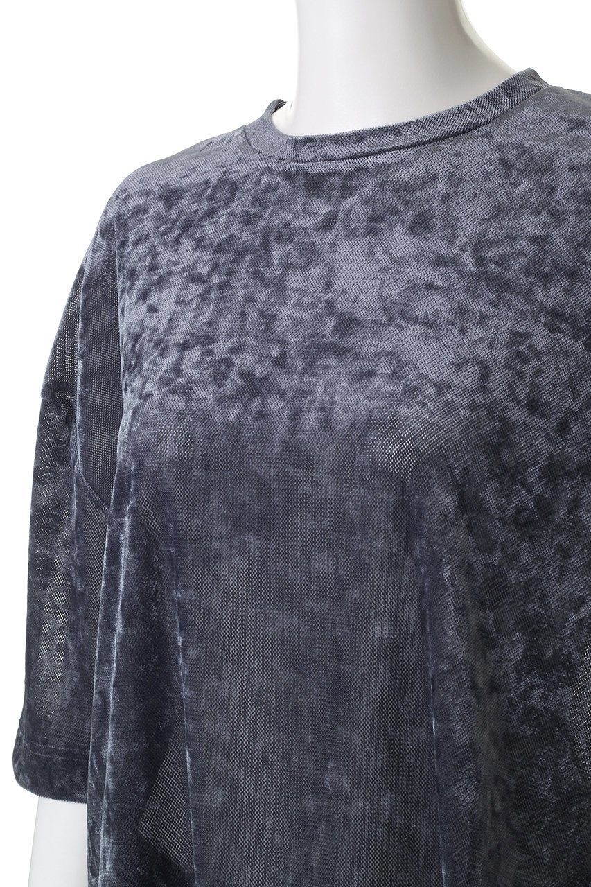 【エリオポール/heliopole】のシアーベロアTシャツ 人気、トレンドファッション・服の通販 founy(ファニー) 　ファッション　Fashion　レディースファッション　Fashion for Women　トップス・カットソー　Cut & Sew Tops　シャツ・ブラウス・オフィスカジュアル　Elegant Blouses & Button-Ups　ロングTシャツ・Tシャツ　Longline T-Shirts & Tees　カットソー・ベーシックTシャツ　Cut-and-Sewn Tops / Stretch Tees & Basics　ベロアトップス　Velour Tops / Velvet-Look Items　2025年　2025　2025-2026秋冬・A/W　Autumn/Winter 2025–26 AW25–26　シアー　Sheer, See-Through　ショート　Short, Short Length　スリーブ　Sleeve, Long Sleeve / Short Sleeve　トレンド　Trend, Trending Now　ベロア　Velour, Soft Velvet　秋　Autumn　A/W・秋冬　Autumn/Winter　other-5|ID: prp329100004630016 ipo3291000000033298371