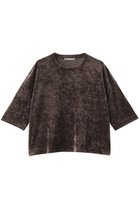 【エリオポール/heliopole】のシアーベロアTシャツ ダークブラウン|ID:prp329100004630016