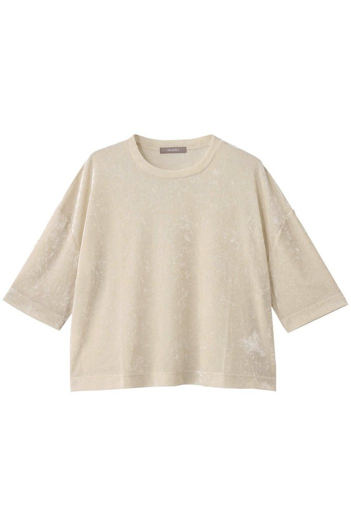 【エリオポール/heliopole】のシアーベロアTシャツ インテリア・キッズ・メンズ・レディースファッション・服の通販 founy(ファニー) https://founy.com/ ファッション Fashion レディースファッション Fashion for Women トップス・カットソー Cut & Sew Tops シャツ・ブラウス・オフィスカジュアル Elegant Blouses & Button-Ups ロングTシャツ・Tシャツ Longline T-Shirts & Tees カットソー・ベーシックTシャツ Cut-and-Sewn Tops / Stretch Tees & Basics ベロアトップス Velour Tops / Velvet-Look Items シアー Sheer, See-Through ショート Short, Short Length スリーブ Sleeve, Long Sleeve / Short Sleeve トレンド Trend, Trending Now ベロア Velour, Soft Velvet 秋 Autumn |ID: prp329100004630016 ipo3291000000036225937