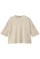 【エリオポール/heliopole】のシアーベロアTシャツ アイボリー|ID: prp329100004630016 ipo3291000000036225938
