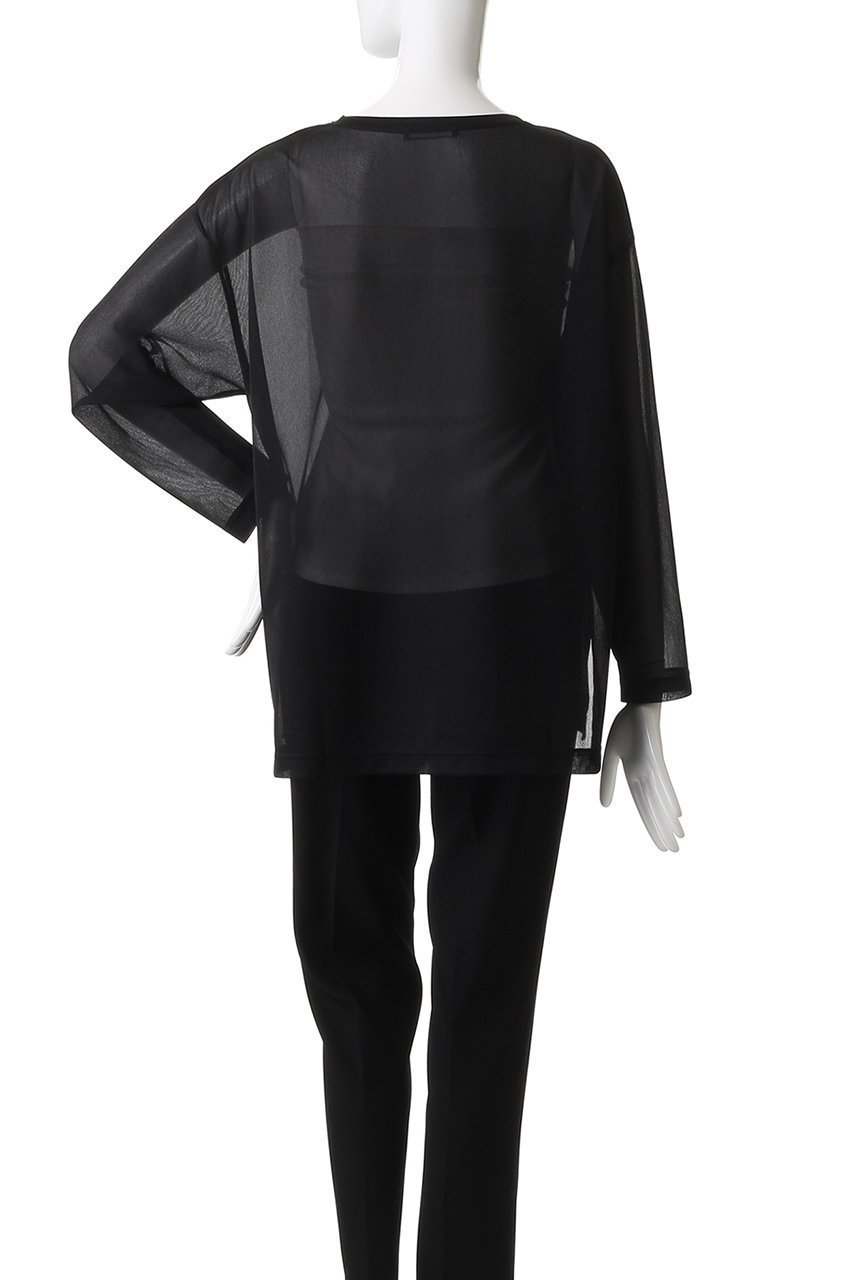 【エリオポール/heliopole】のシアーロングスリーブTシャツ 人気、トレンドファッション・服の通販 founy(ファニー) 　ファッション　Fashion　レディースファッション　Fashion for Women　トップス・カットソー　Cut & Sew Tops　シャツ・ブラウス・オフィスカジュアル　Elegant Blouses & Button-Ups　ロングTシャツ・Tシャツ　Longline T-Shirts & Tees　カットソー・ベーシックTシャツ　Cut-and-Sewn Tops / Stretch Tees & Basics　インナー　Innerwear　キャミソール　Camisole, Spaghetti Strap Top　シアー　Sheer, See-Through　スリーブ　Sleeve, Long Sleeve / Short Sleeve　ロング　Long, Long-Length　秋　Autumn　other-4|ID: prp329100004630017 ipo3291000000035543405