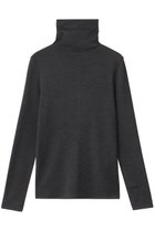 【ベイジ,/BEIGE,】のFORD(フォード)/ウール配色メローハイネックカットソー Charcoal|ID:prp329100004630022