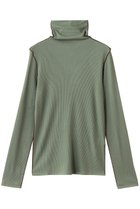 【ベイジ,/BEIGE,】のFORD(フォード)/ウール配色メローハイネックカットソー Sage|ID:prp329100004630022