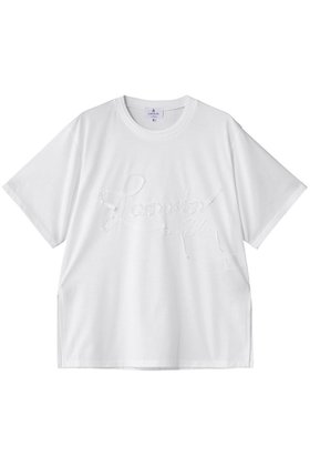 【ランバン オン ブルー/LANVIN en Bleu】のグログランテープロゴ刺しゅうTシャツ 人気、トレンドファッション・服の通販 founy(ファニー) ファッション Fashion レディースファッション Fashion for Women トップス・カットソー Cut & Sew Tops シャツ・ブラウス・オフィスカジュアル Elegant Blouses & Button-Ups ロングTシャツ・Tシャツ Longline T-Shirts & Tees カットソー・ベーシックTシャツ Cut-and-Sewn Tops / Stretch Tees & Basics ショート Short, Short Length シンプル Simple, Minimal スラックス Slacks, Dress Pants スリーブ Sleeve, Long Sleeve / Short Sleeve デニム Denim, Jeans Material フロント Front, Front Design 新作・新入荷 New Arrivals / New In |ID:prp329100004630023